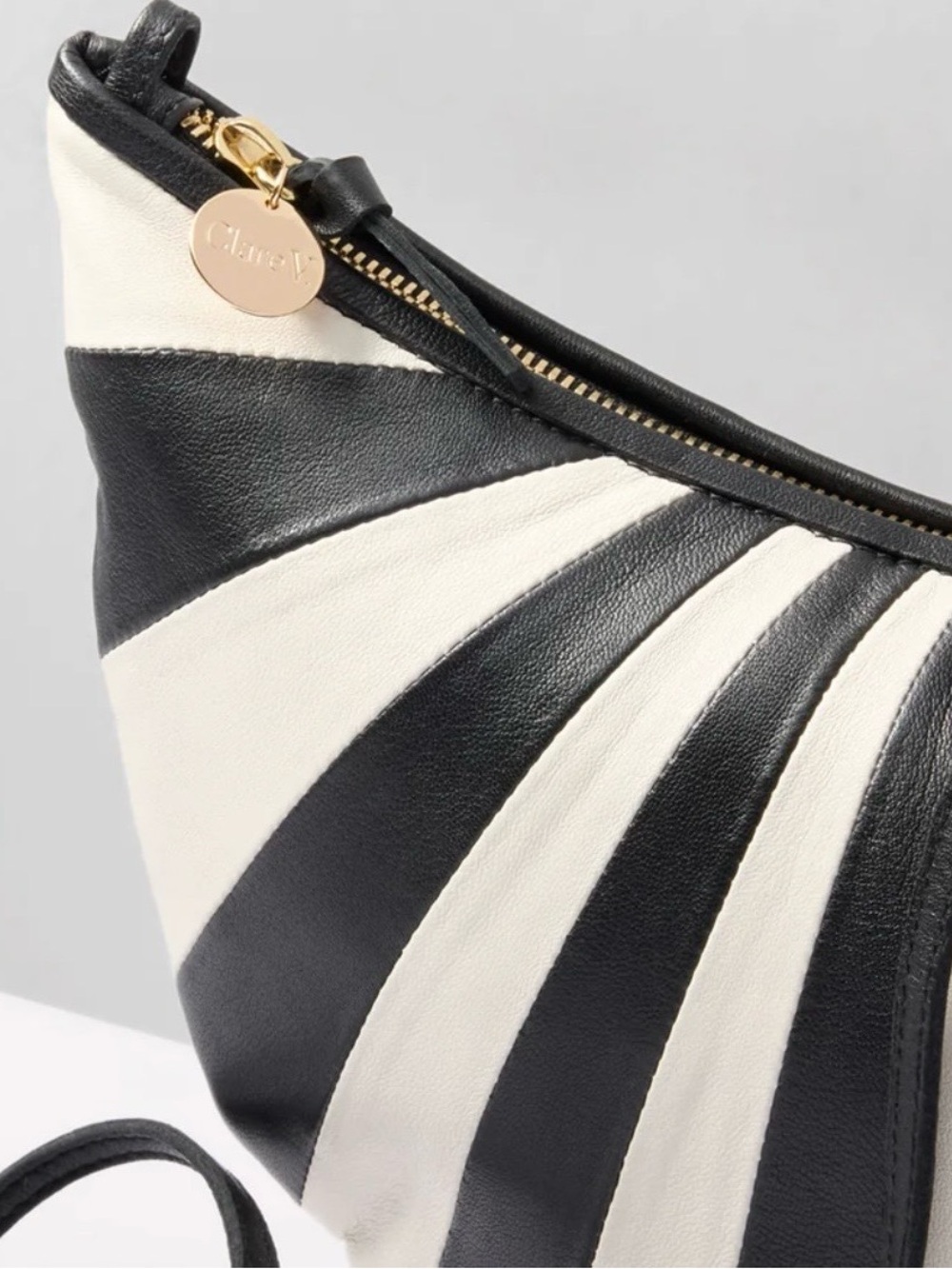 CLARE V. Lune Leather Chic Shoulder Bag - Picture 7 of 13